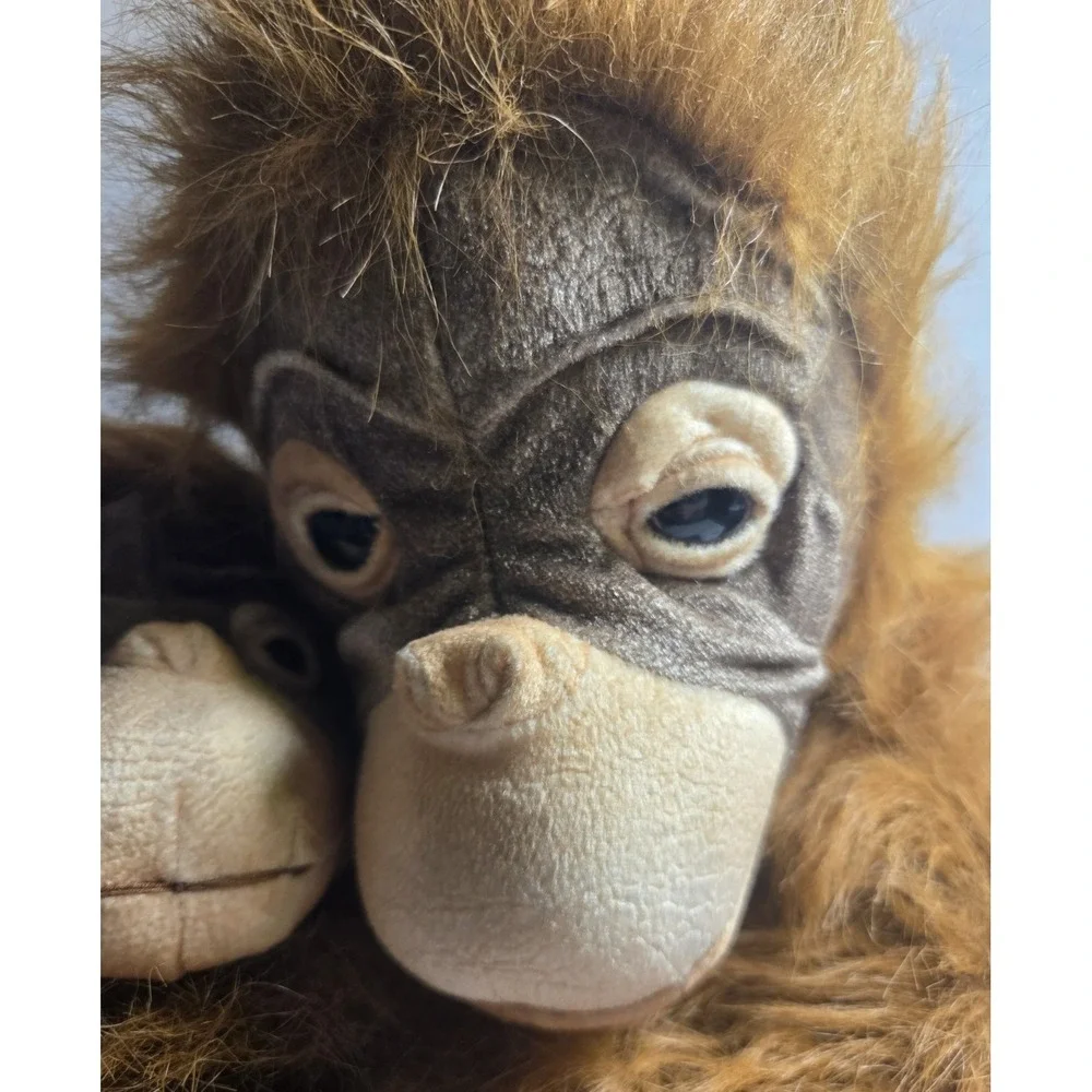 Vtg 2000 Toys R Us Stuffed Animal Planet Monkey Orangutan Swinger & Baby w/Tags